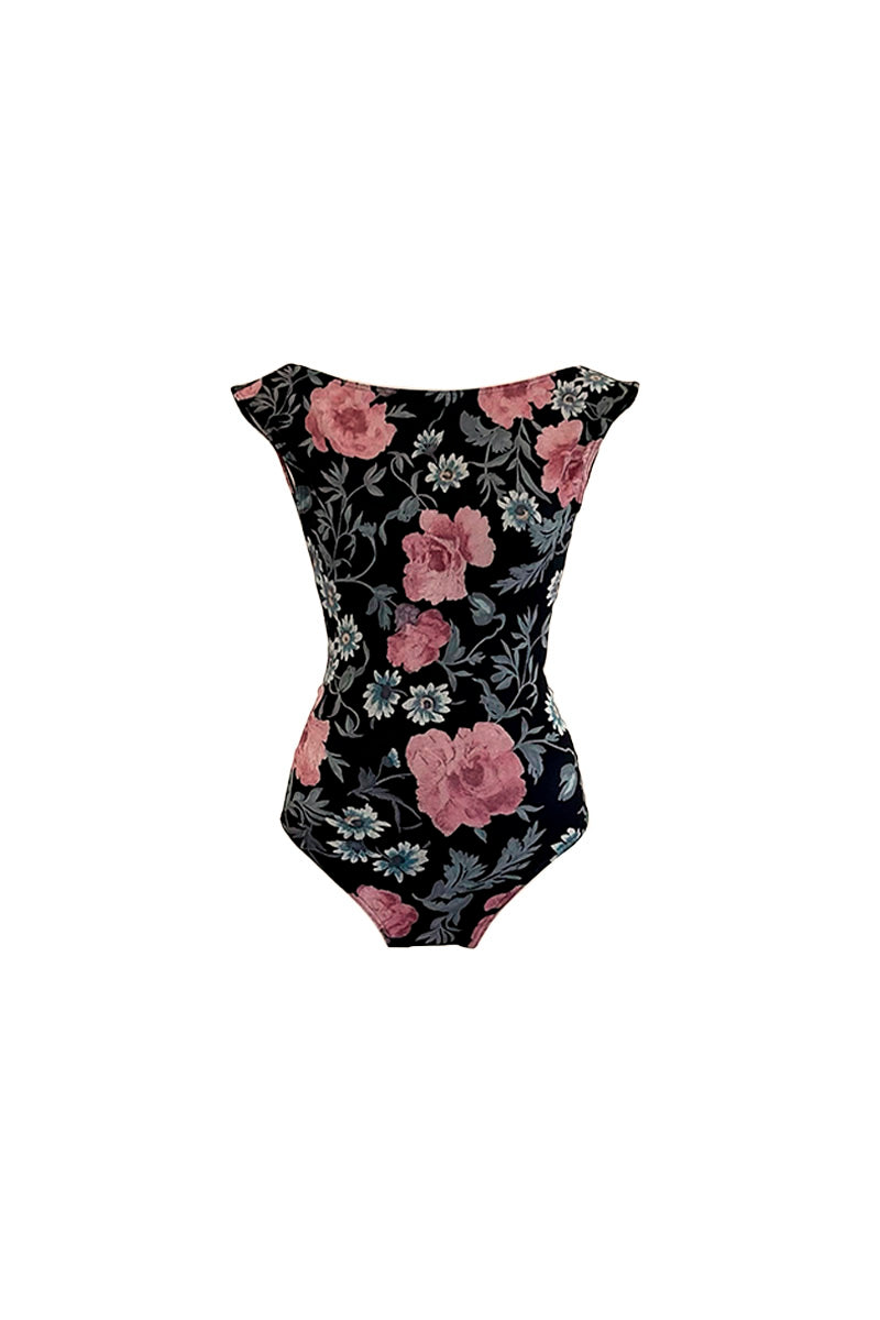 type K boat neck / old flower black