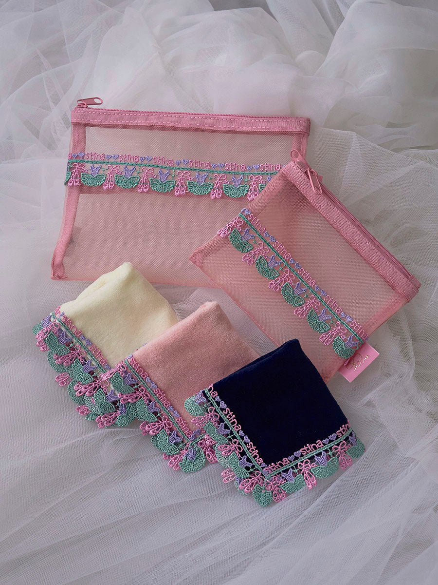 近沢レース店 × stina leotard handkerchief cream