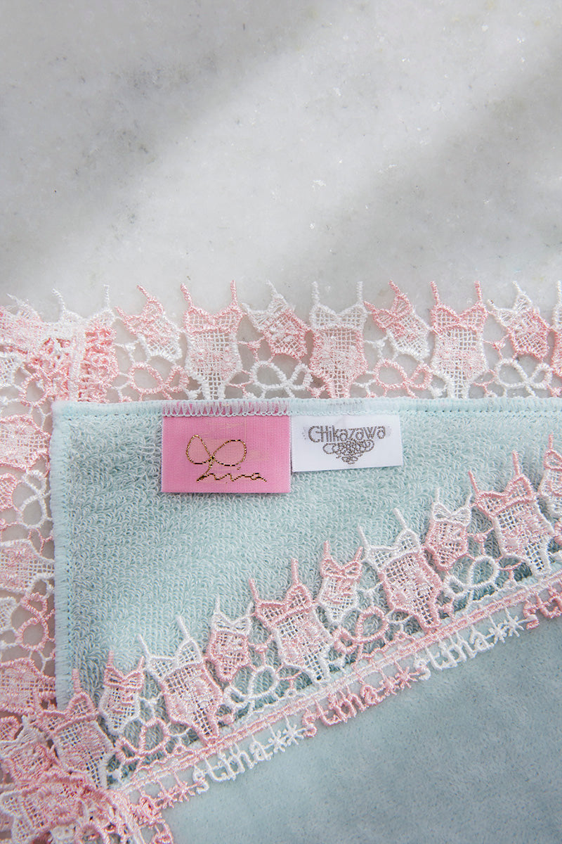 近沢レース店 × stina leotard handkerchief / ice blue