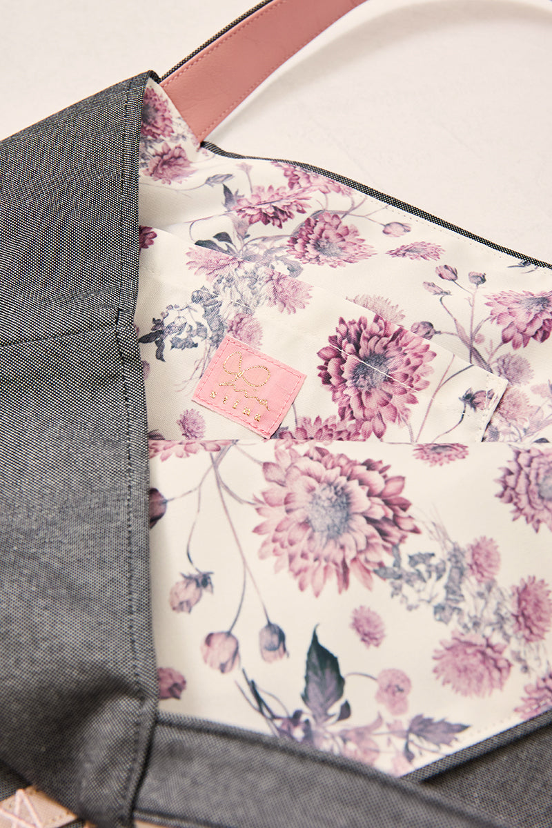 familiar × stina Dahlia Ballet Denim Bag