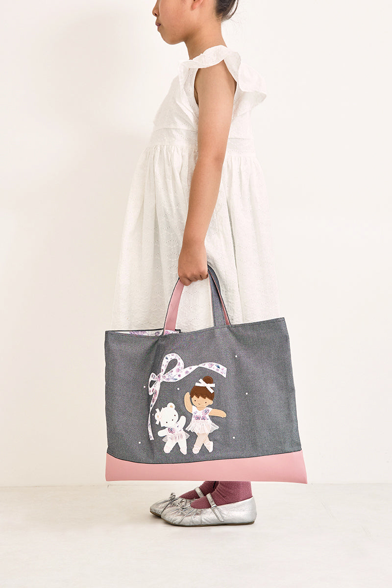 familiar × stina Dahlia Ballet Denim Bag