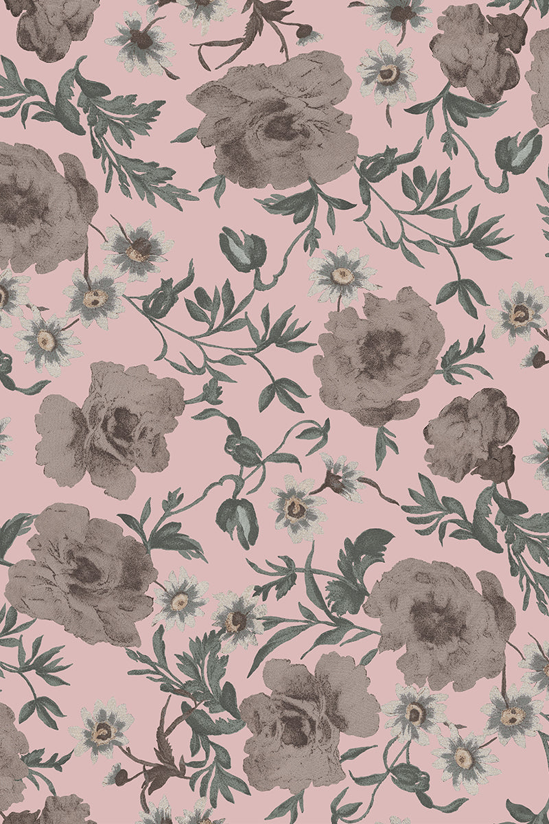 type K boat neck / old flower pink