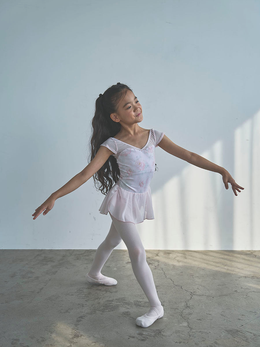 type H half sleeve / Asteria Pearl pink / kids & girl