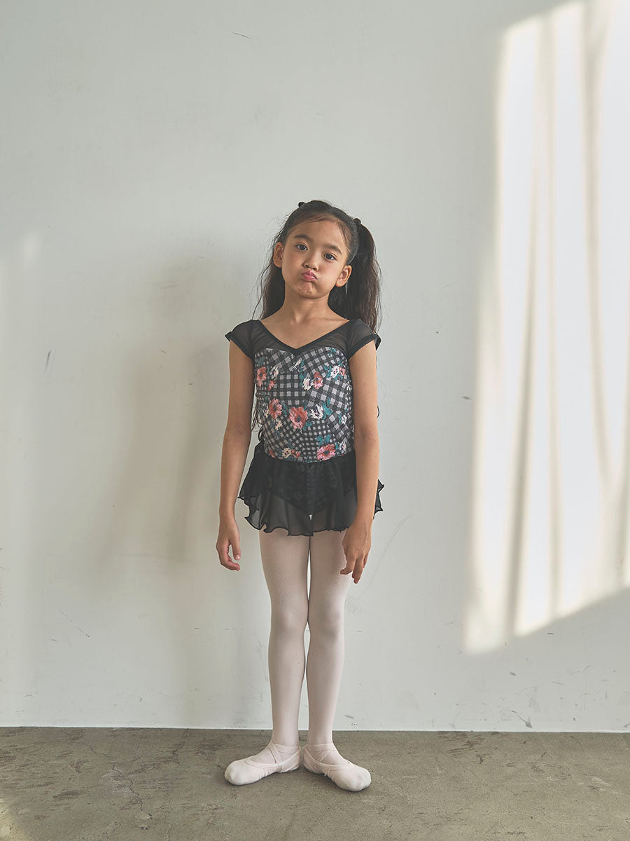 type H half sleeve / Stella charcoal / kids & girl
