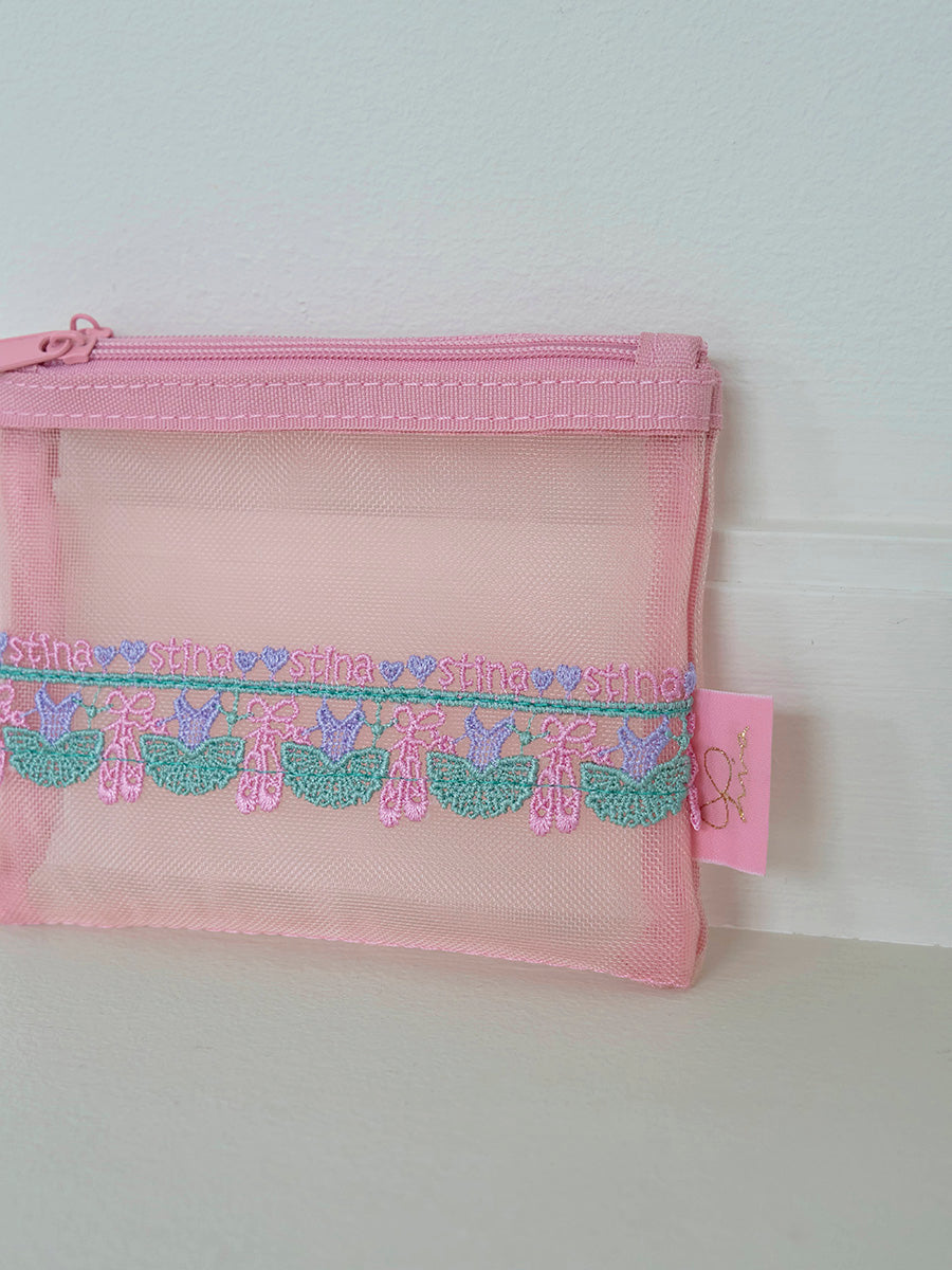 近沢レース店 × stina mini pouch