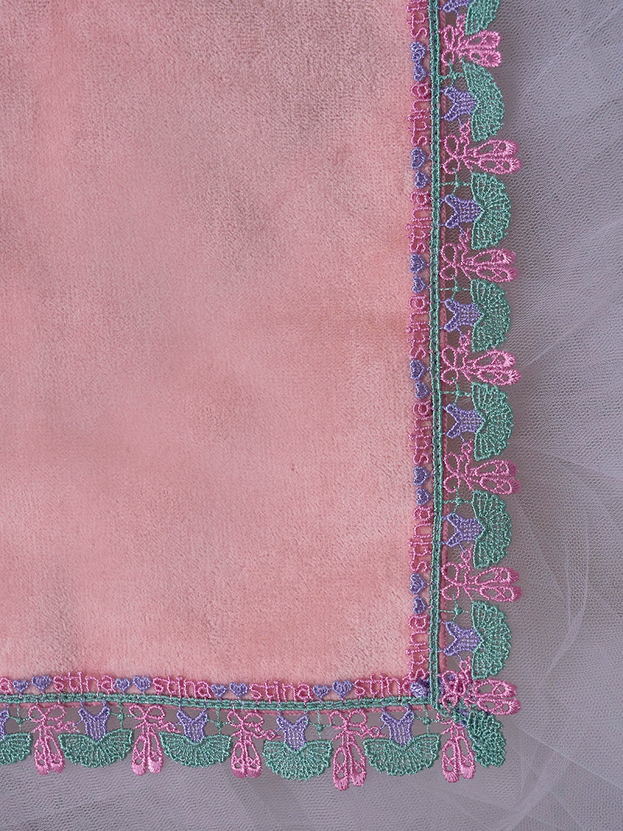 近沢レース店 × stina leotard handkerchief peach mini