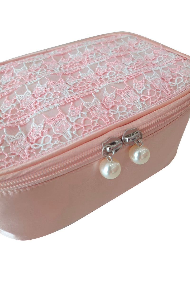 近沢レース店 × stina leotard vanity pouch