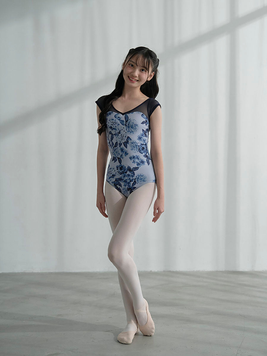 type H half sleeve / Orbit blue gray / kids & girl