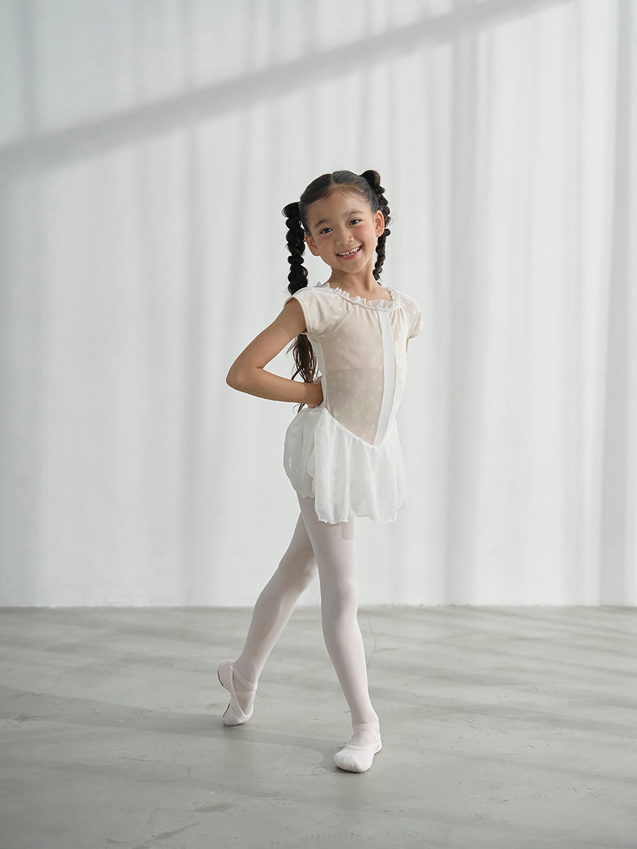 Retune.stina / Dólce / velour dot off-white / kids & girl
