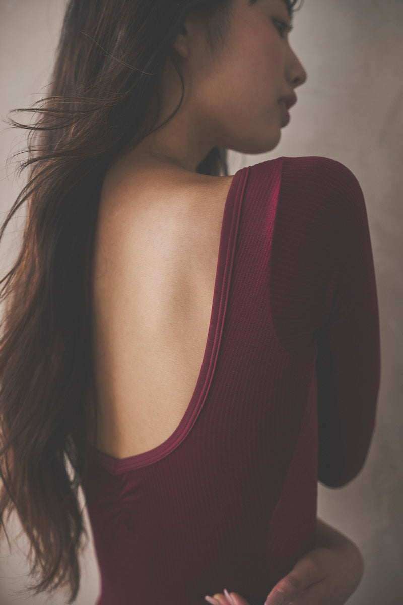 Retune.stina / Nocturne / Ribbed velours Bordeaux