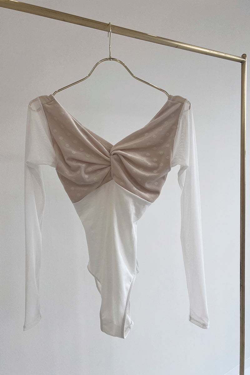 Retune.stina / Walts long / velours dot off white