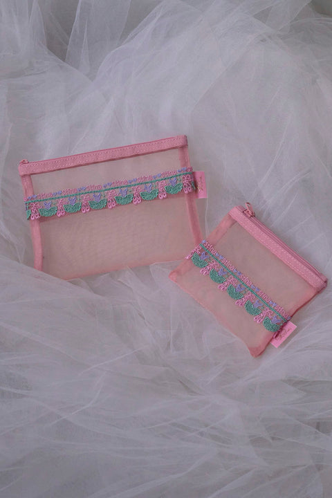 Chikazawa Lace Co. × stina Ballerina Mini Pouch