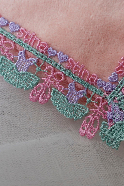 Chikazawa Lace Co. × stina Ballerina Handkerchief (Peach)