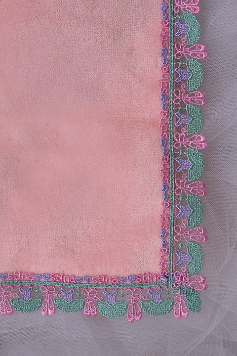 Chikazawa Lace Co. × stina Ballerina Handkerchief (Peach)