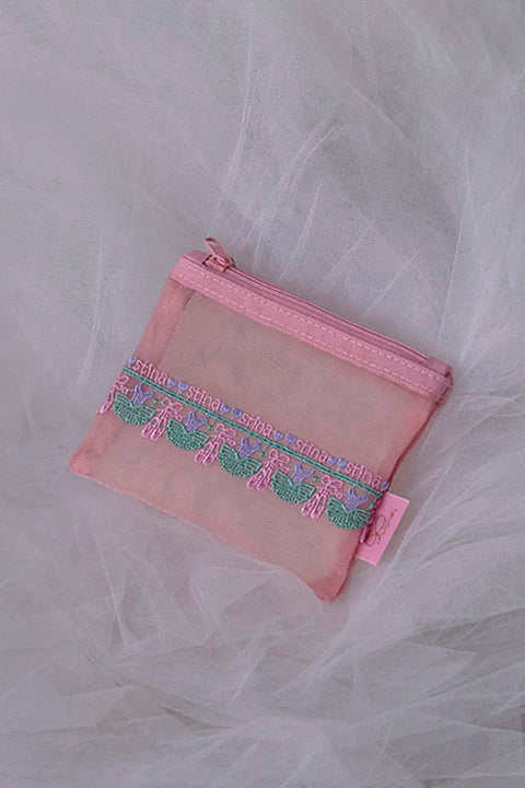 Chikazawa Lace Co. × stina Ballerina Mini Pouch