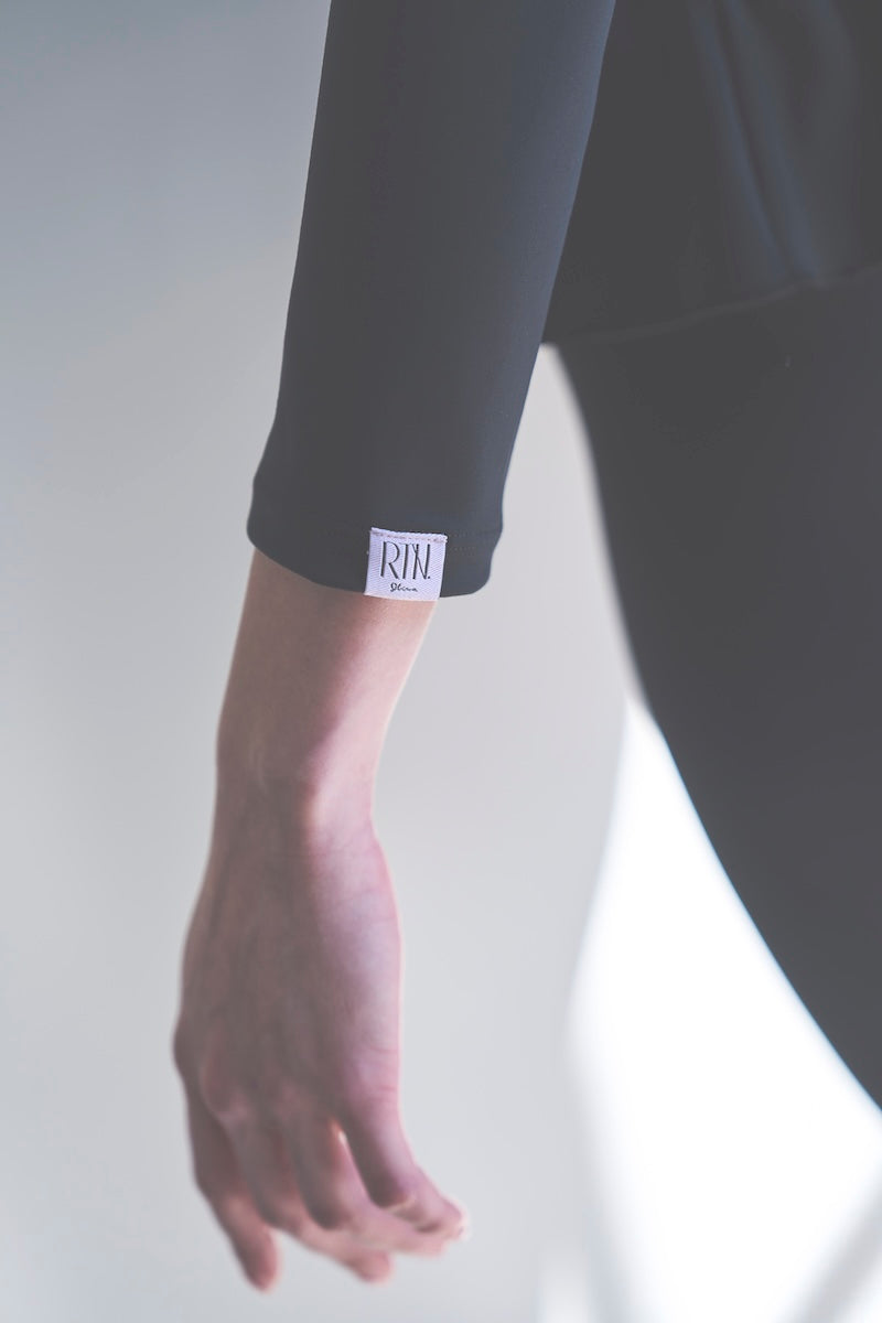 Prelude shirring tops long / black