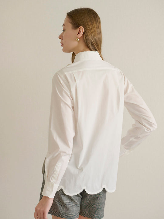 bowtie blouse / white