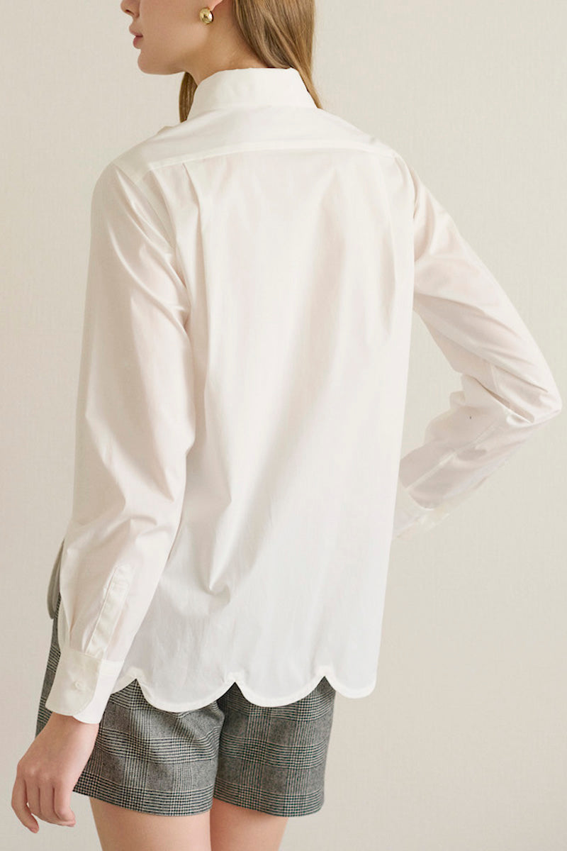 bowtie blouse / white