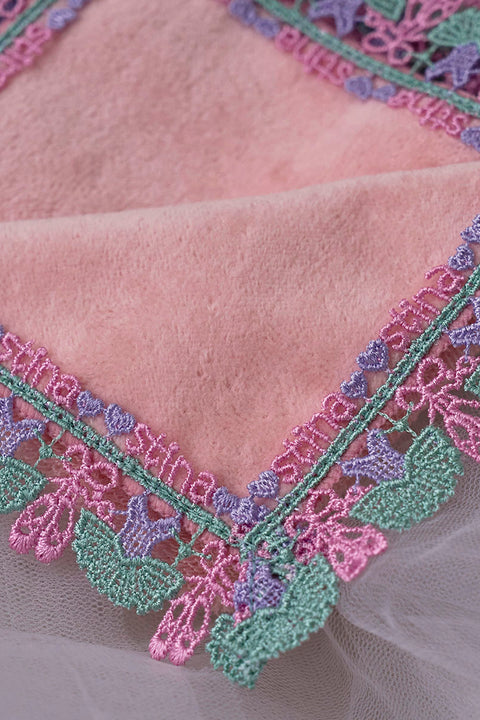 Chikazawa Lace Co. × stina Ballerina Handkerchief (Peach)