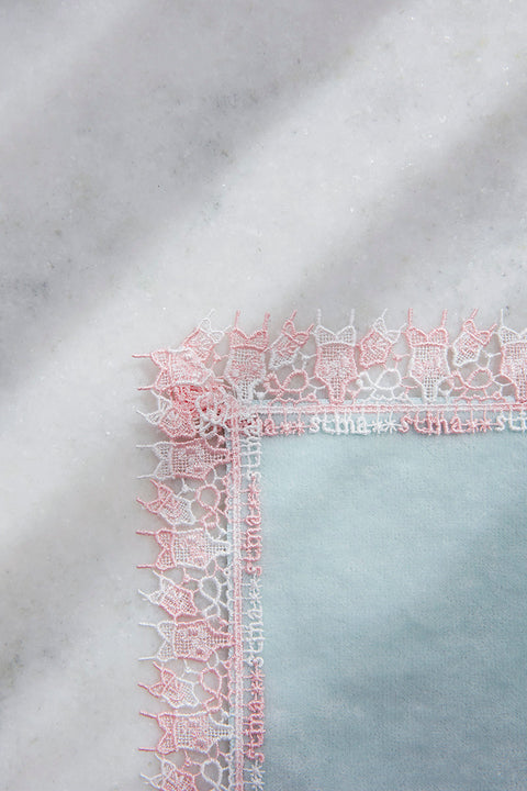Chikazawa Lace Co. × stina Leotard Handkerchief / Ice Blue