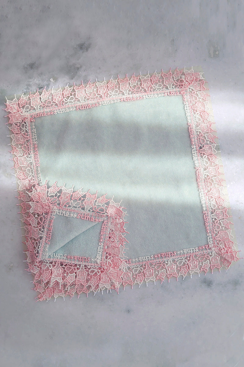 近沢レース店 × stina      leotard handkerchief / ice blue