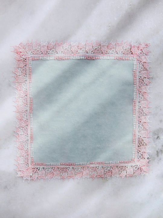 近沢レース店 × stina      leotard handkerchief / ice blue