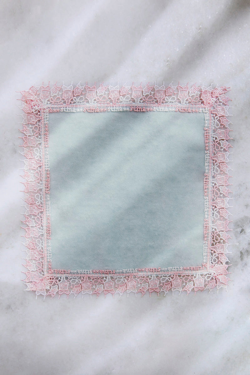 近沢レース店 × stina      leotard handkerchief / ice blue