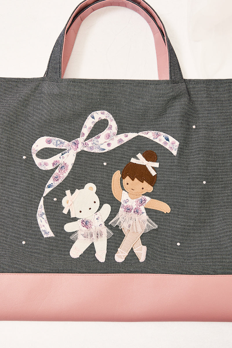 familiar × stina　Dahlia Ballet Denim Bag