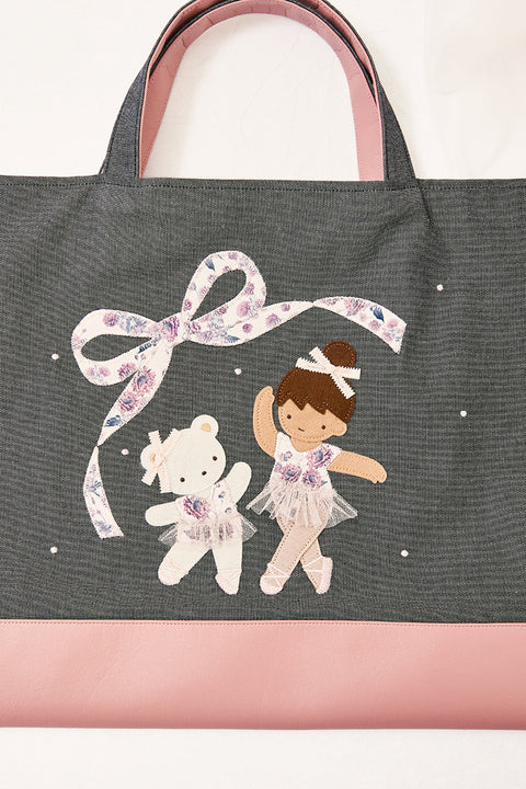 familiar × stina Dahlia Ballet Denim Bag