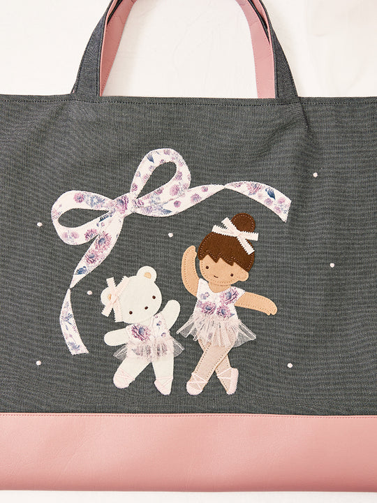 familiar × stina　Dahlia Ballet Denim Bag