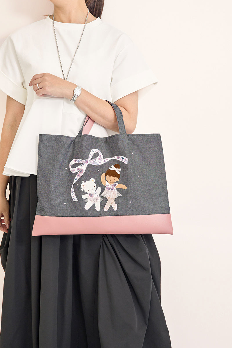 familiar × stina　Dahlia Ballet Denim Bag