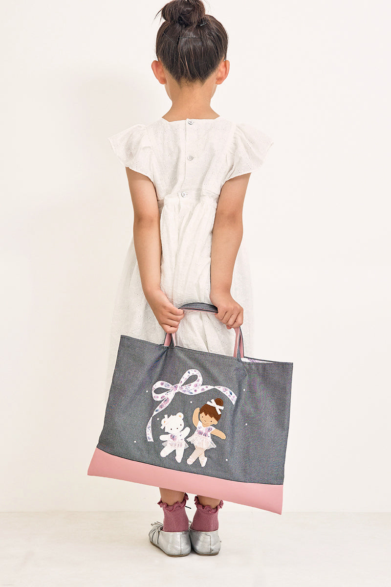 familiar × stina　Dahlia Ballet Denim Bag