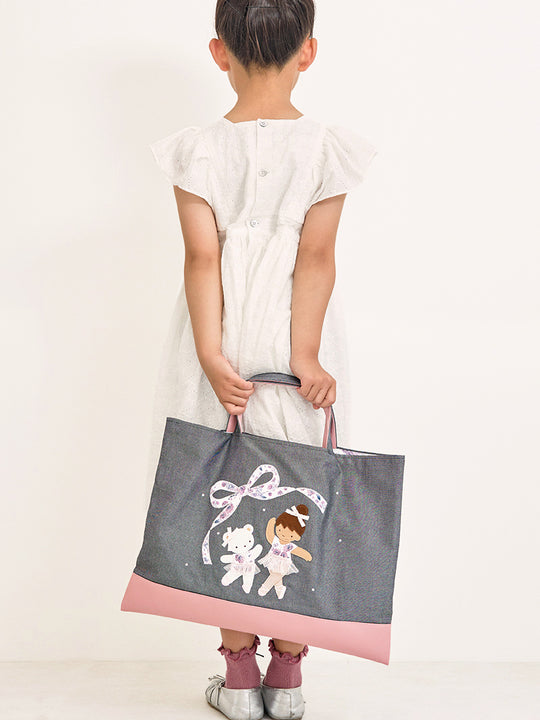 familiar × stina　Dahlia Ballet Denim Bag