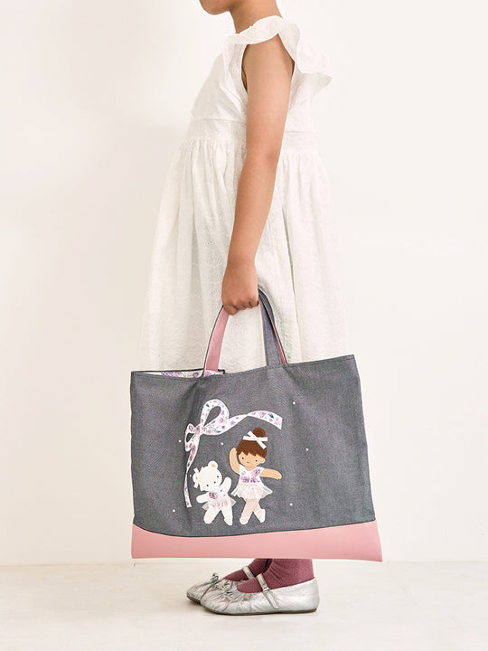 familiar × stina　Dahlia Ballet Denim Bag