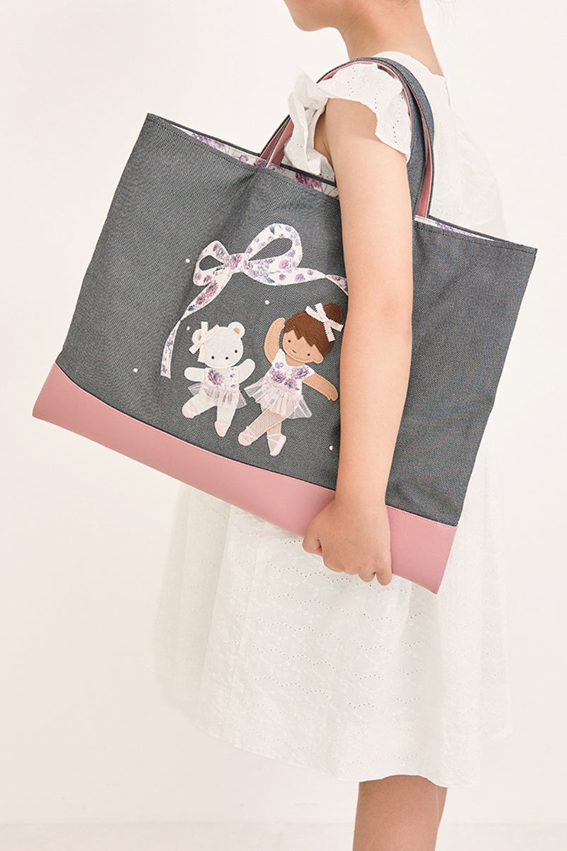 familiar × stina　Dahlia Ballet Denim Bag