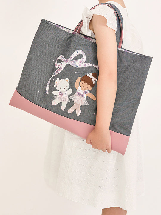 familiar × stina　Dahlia Ballet Denim Bag