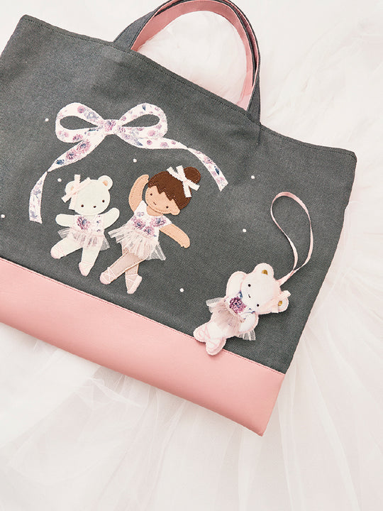familiar × stina　Dahlia Ballet Denim Bag