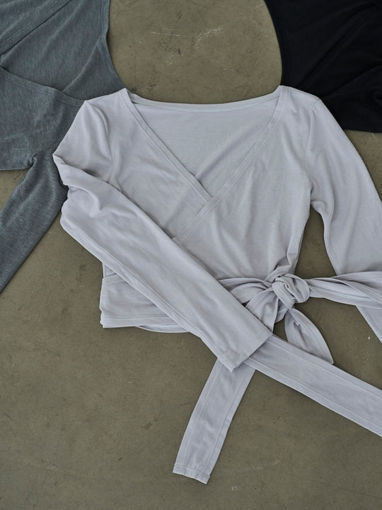 Retune. cache coeur tops / gray