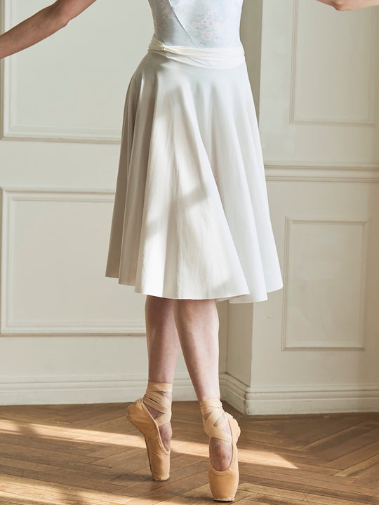 circular skirt / ivory