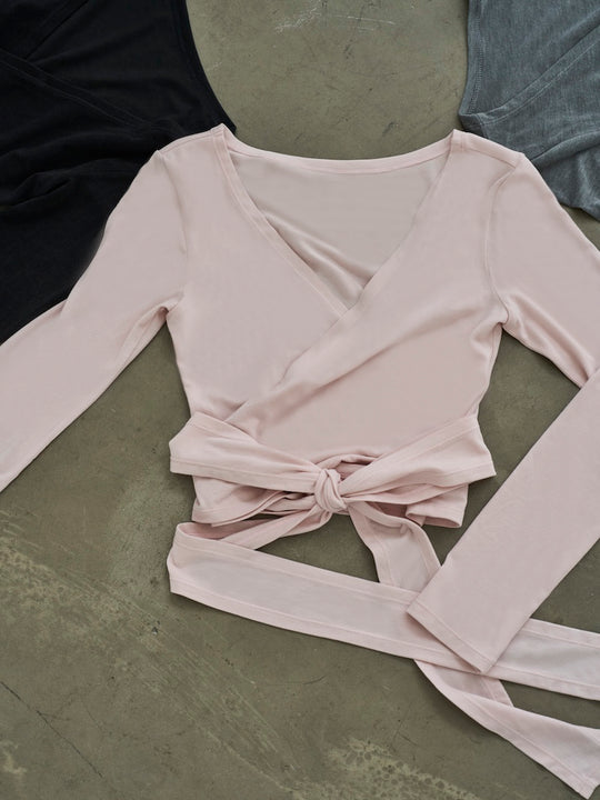 Retune. cache coeur tops / pink