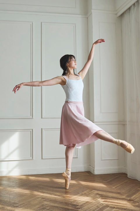 circular skirt / pink