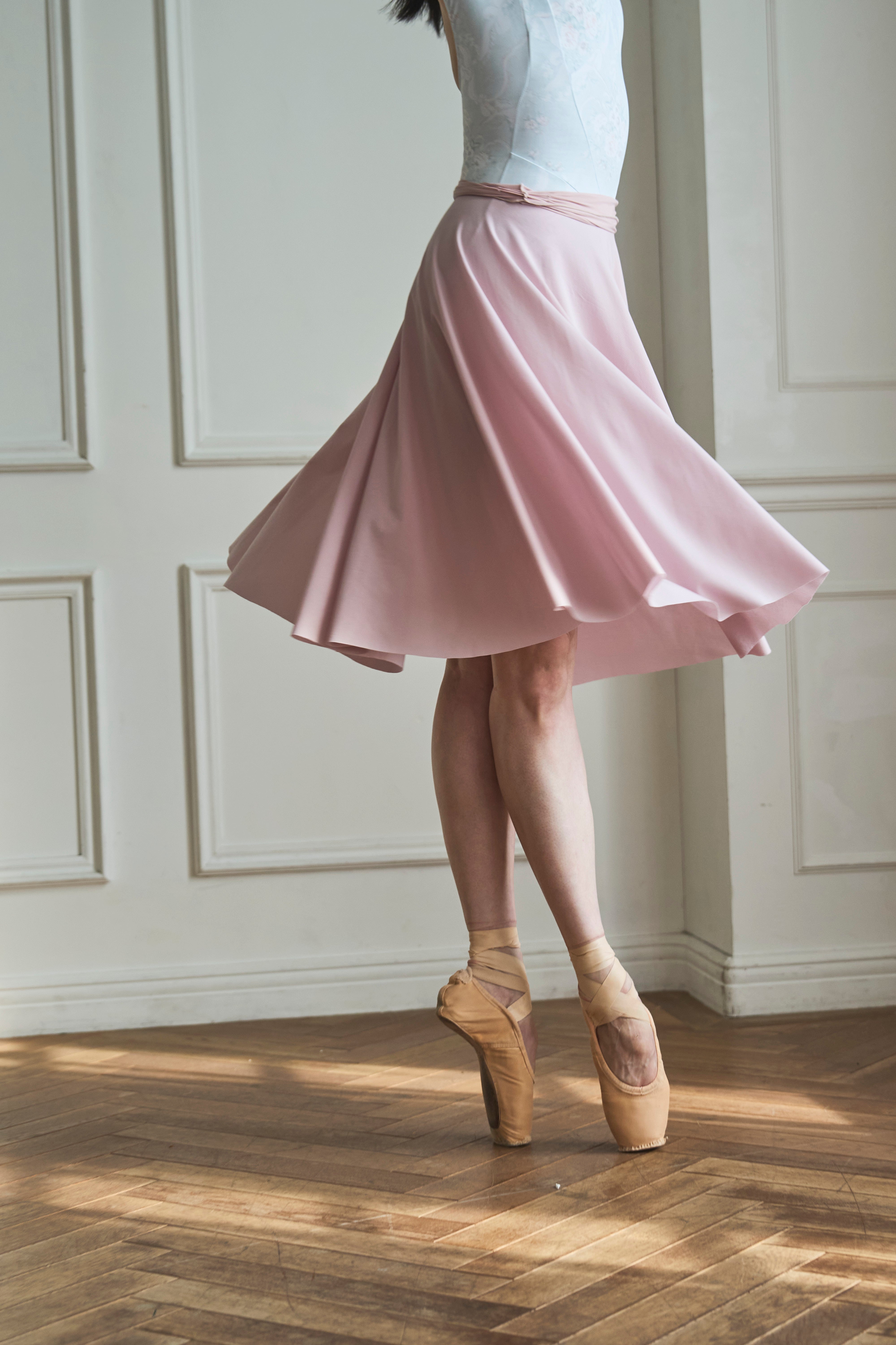 circular skirt / pink