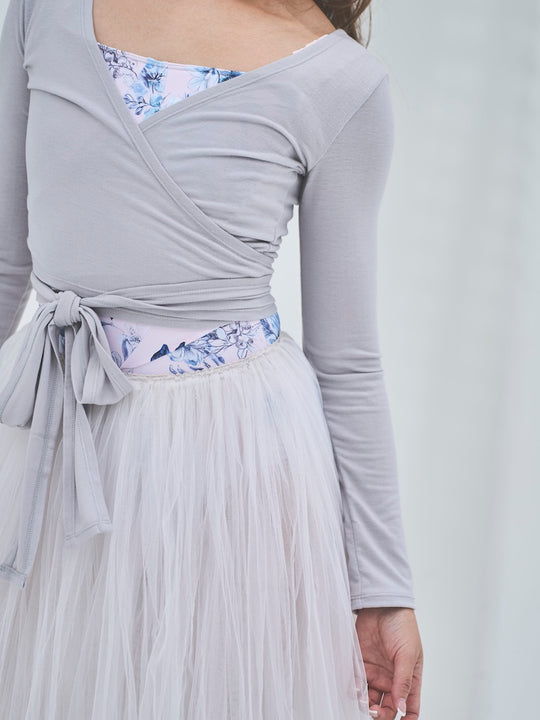 Retune. cache coeur tops / gray