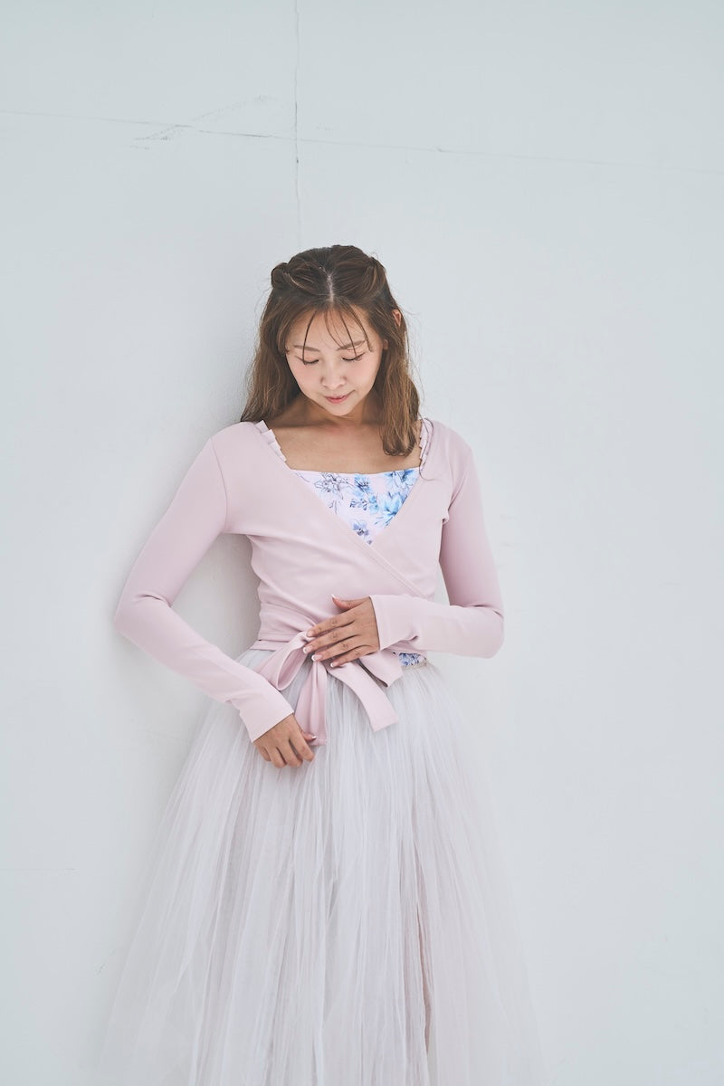 Retune. cache coeur tops / pink