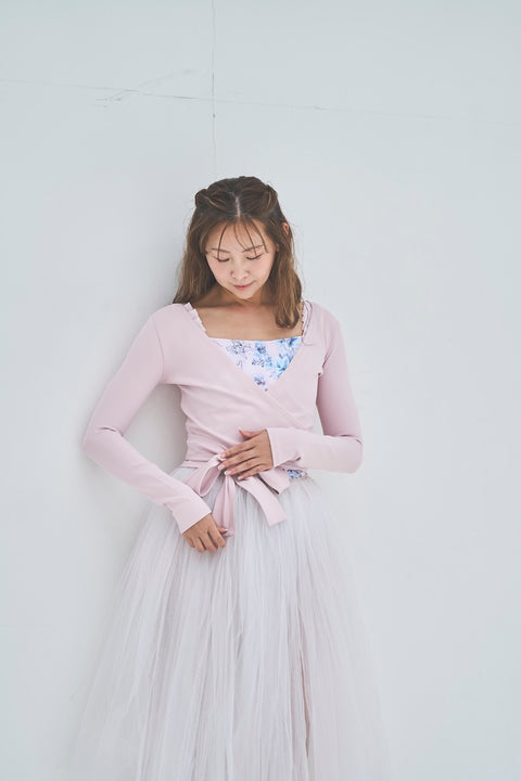 Retune. cache coeur tops / pink