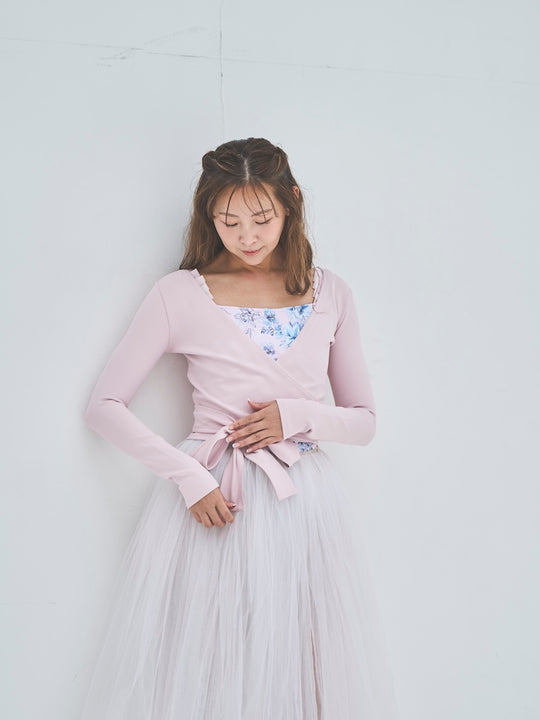Retune. cache coeur tops / pink