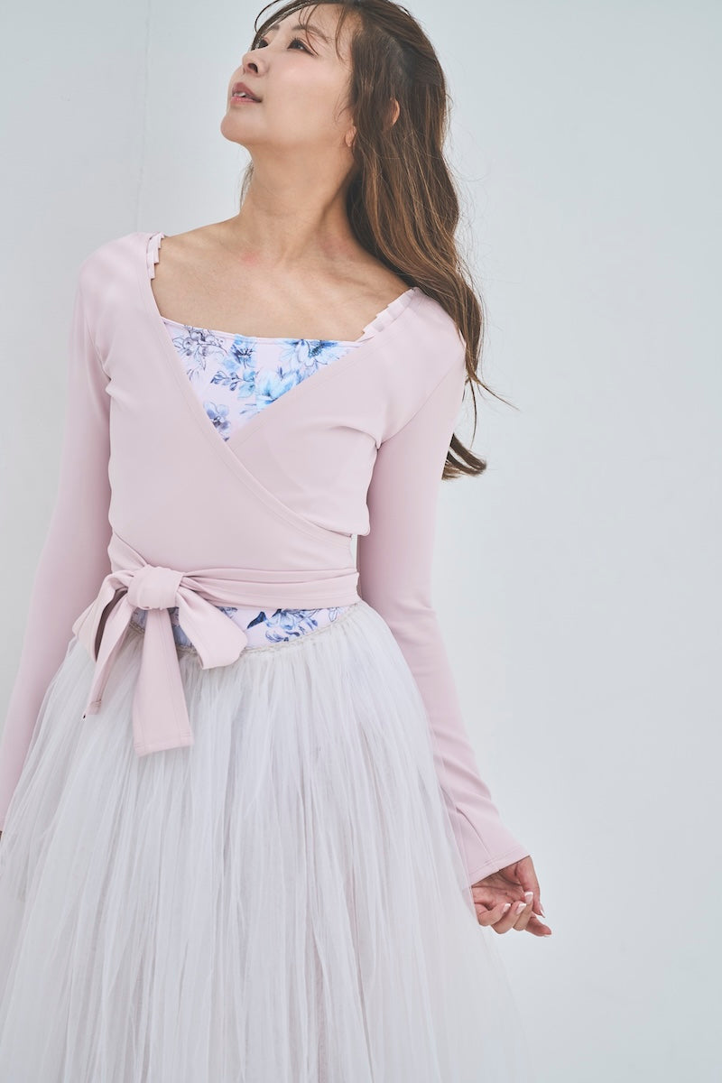 Retune. cache coeur tops / pink