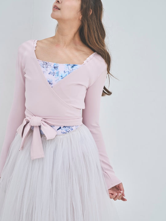 Retune. cache coeur tops / pink