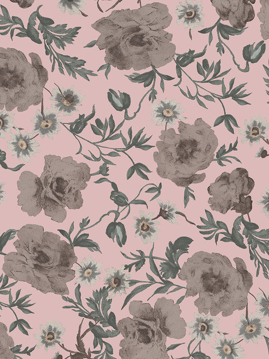 type K boat neck / old flower pink