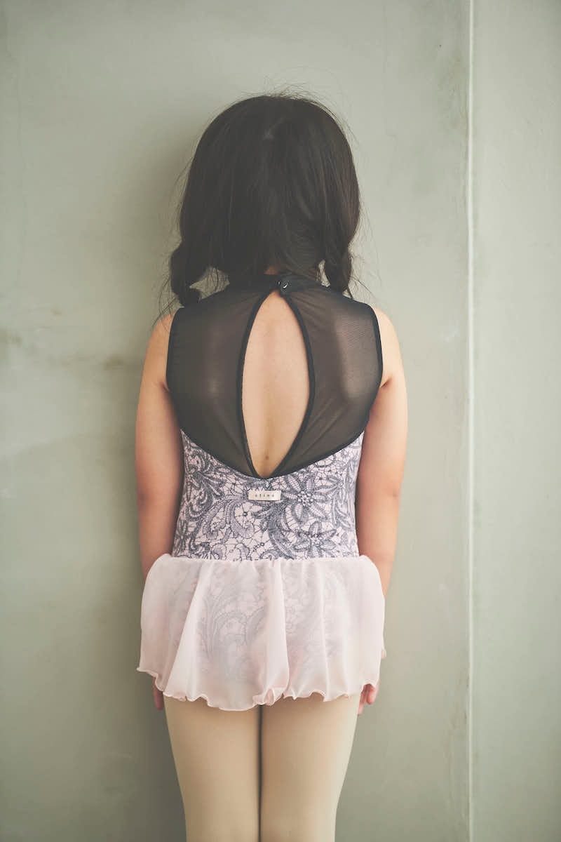 type Y neck ribbon / eternal lace melty pink / kids / girl